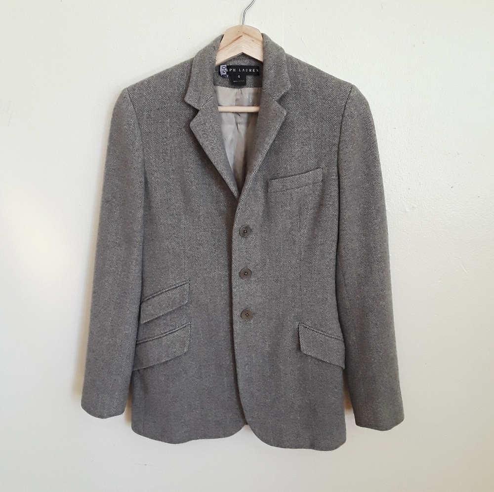 RALPH LAUREN Wool and silk lining womens blazer
